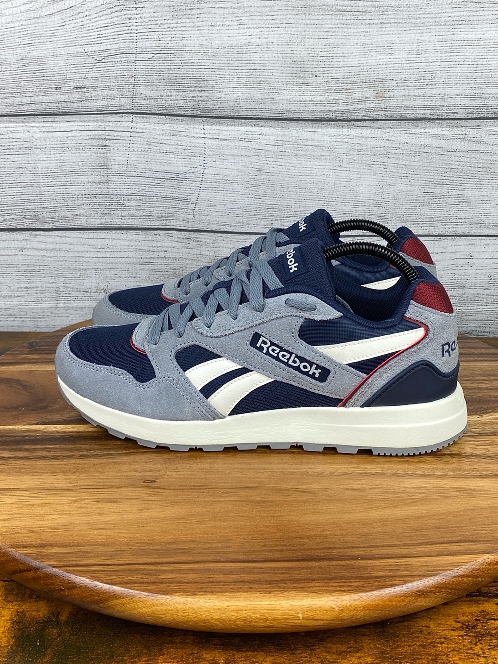 Reebok GL 1000 Vector Navy Red Men’s Shoes GW0909 Sneaker Size 8